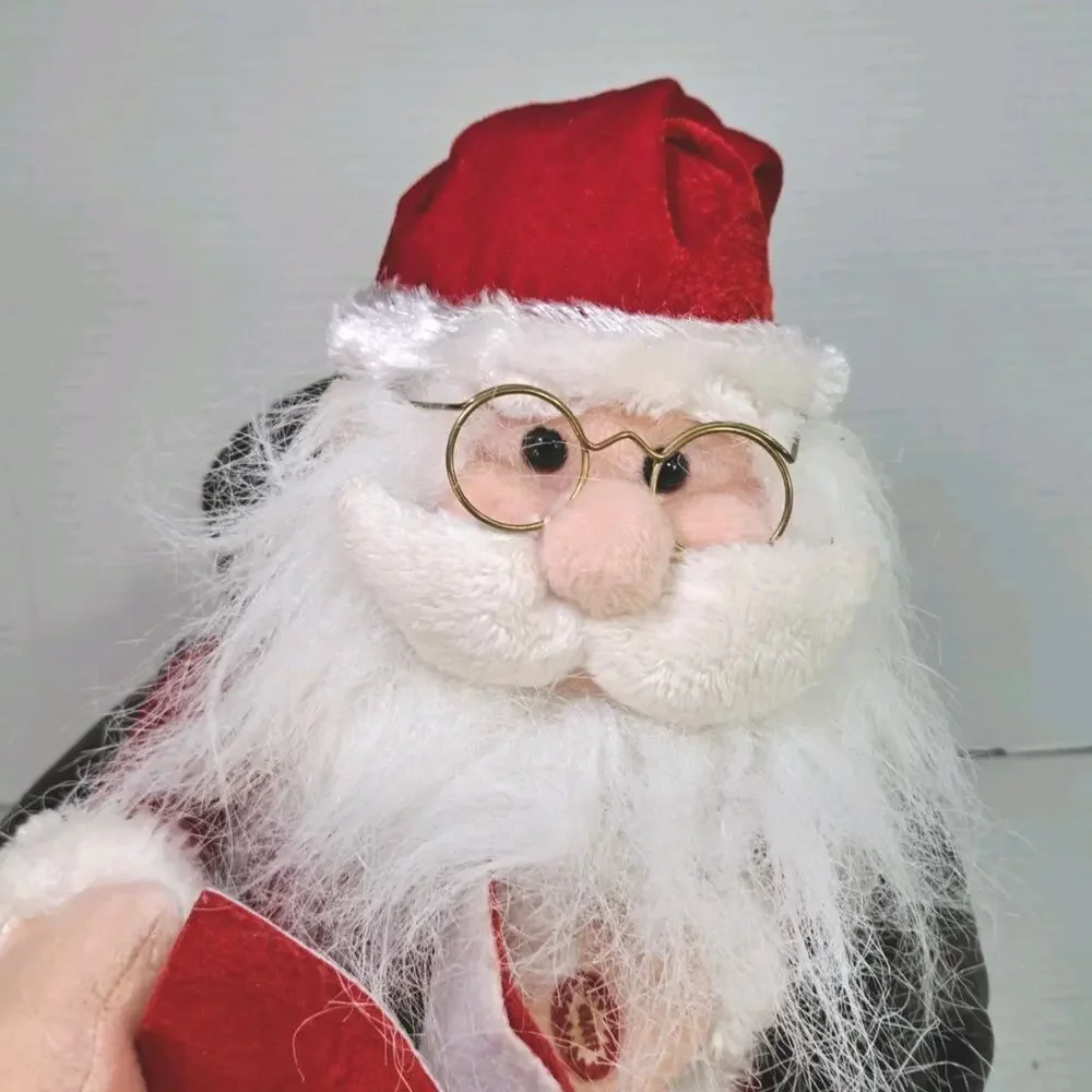 Trim A Home 2008 Animated Storytelling Santa Leather Chair Tells Story Moves